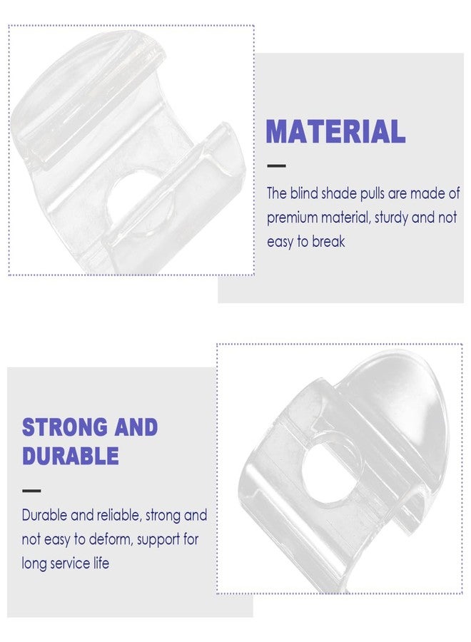 RORPOIR 4pcs Venetian Blind Clip Draw Rod for Cordless Blinds Lifting Clamp Blind Grip Blind Cord Winders Cordless Window Shades Blind Clips for Valance Sheer Curtain Plastic Mini Fixture, 5.7X3.8CM - Image 4